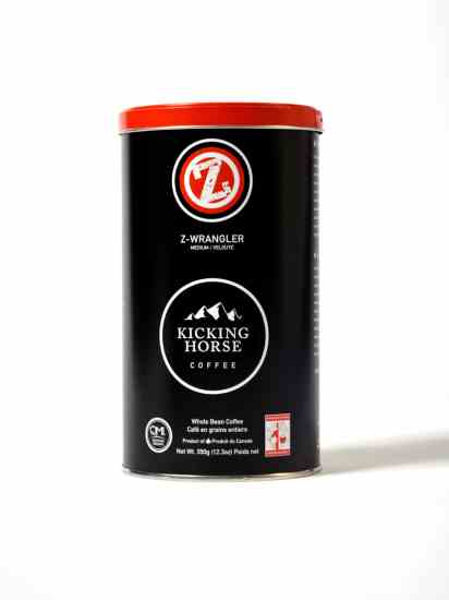 Kicking Horse Coffee's Z-Wrangler Medium has a sweet, caramel and dark chocolate flavor.
